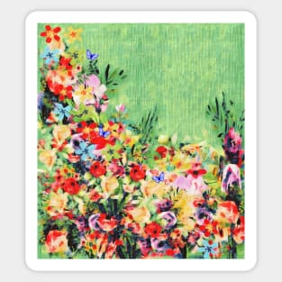 Floral and Crepe Pattern Sticker